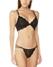 Cosabella Ceylon Criss Cross Bralette in Black with Matching Thong