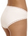 Natori Bliss French Cut Cotton Panty in White, Back View