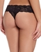 Never Say Never Cutie Lowrider Thong in Black, Back View