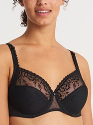 Chantelle Every Curve Full Coverage Unlined Bra, Up to H Cup Sizes, Style # 16B1 chantelle bras, chantelle every curve unlined unpadded bra, 16B1, chantelle underwire bras, chantelle full bust bra, H Cup Bra, bra free shipping