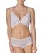 Cosabella Ceylon Criss Cross Bralette in White with Matching Panty