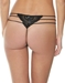 Cosabella Ceylon Lowrider Lace Thong in Black, Back View