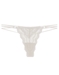 Cosabella Ceylon Lowrider Lace Thong in White