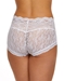 Hanky Panky American Beauty Rose Panty in White, Back View