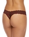 Hanky Panky Cross-Dyed Low Rise Thong in Black/Red, Back View