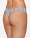 Hanky Panky Cross-Dyed Low Rise Thong in Chambray/Ivory, Back View