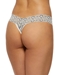 Hanky Panky Cross-Dyed Low Rise Thong in Ivory/Coal, Back View