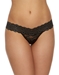 Hanky Panky Cross-Dyed Low Rise Thong in Black/Heather