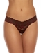 Hanky Panky Cross-Dyed Low Rise Thong in Black/Red