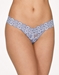 Hanky Panky Cross-Dyed Low Rise Thong in Chambray/Ivory