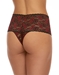 Hanky Panky Cross-Dyed Retro Thong in Black/Red, Back View