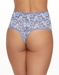 Hanky Panky Cross-Dyed Retro Thong in Chambray/Ivory, Back View