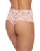 Hanky Panky Cross-Dyed Retro Thong in Rosita/Marshmallow, Back View