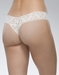 Hanky Panky Signature Low Rise Lace Thong in White, Back View
