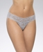 Hanky Panky Signature Low Rise Lace Thong in Steel