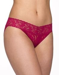 Hanky Panky Signature Lace V-kini in Cranberry