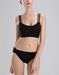 Natori Bliss French Cut Cotton Panty and Matching Bra in Black