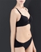 Natori Bliss French Cut Cotton Panty and Matching Bra in Black