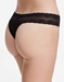 Natori Bliss Perfection One-Size Thong in Black, Back View