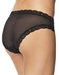 Natori Feathers Basics Hipster Panty in Black, Back View