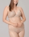 Natori Feathers Basics Hipster Panty and Matching Bra in Cafe