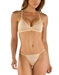 Talco G-String Basic 3-Pack, Showing Nude with Matching Talco Logo Bra