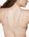 Basic Beauty Full Figure, Seamless Underwire Bra, back view in Sand