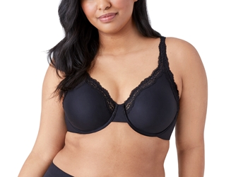 Wacoal Softly Styled Underwire Bra  Up to G cup STYLE 855301 wacoal softly styled underwire bra, floral lace, underwire bras, full figure bras, seamless bras