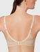 Wacoal Ultimate Side Smoother Seamless T-Shirt Bra in Sand, Back View
