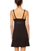 Cosabella Talco Curvy Chemise Dress in Black, Back View