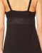 Cosabella Talco Curvy Chemise Dress in Black, Close-Up Back View