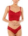 Never Say Never Cutie Lowrider Thong in Mystic Red with Matching Bralette