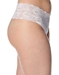 Cosabella Never Say Never 'Lovelie' Plus Size Thong in White, Side View