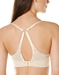 e Mystere Sophia Lace T-Back Convertible Bra in Almond, Back View with J-Hook