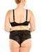 Never Say Never Extended Hottie Lowrider Hotpant and Bra in Black, Back View