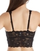 Cosabella Never Say Never Plungie Longline Bralette in Black, Back View