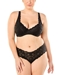 Never Say Never Extended Hottie Lowrider Hotpant and Bra in Black