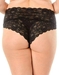 Never Say Never Extended Hottie Lowrider Hotpant in Black, Back View