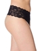 Cosabella Never Say Never 'Lovelie' Plus Size Thong in Black, Side View
