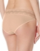 Natori Bliss Perfection Lace-Trim V-kini in Cafe, Back View