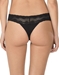Natori Bliss 3-Pack Perfection Lace-Trim Thong in Black, Back View