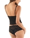 Cosabella Never Say Never 'Shorty Cropped' Cami and Matching Panty in Black, Back View