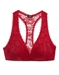 Cosabella Never Say Never Padded Racie Racerback Lace Bralette in Mystic Red