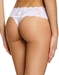 Never Say Never Cutie Lowrider Thong in White, Back View