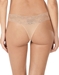 Natori Bliss 3-Pack Perfection Lace-Trim Thong in Cafe, Back View
