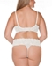 Cosabella Never Say Never 'Lovelie' Plus Size Thong and Bra in White, Back View
